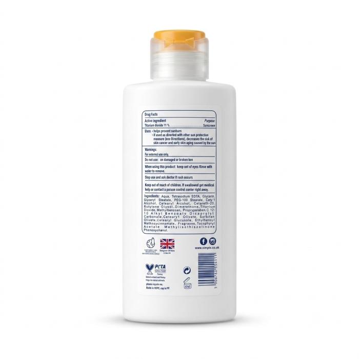 SIMPLE کرم ضد آفتاب بی رنگ SPF 50